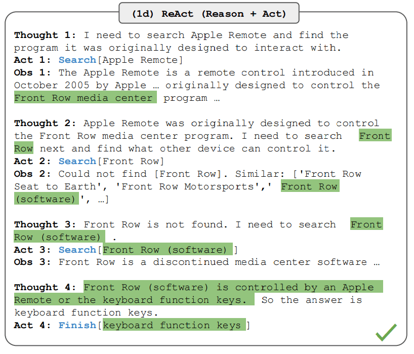 react example